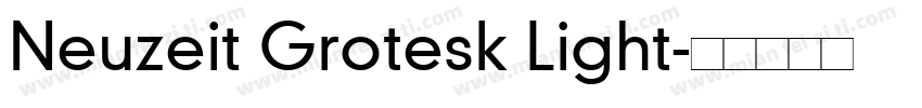 Neuzeit Grotesk Light字体转换